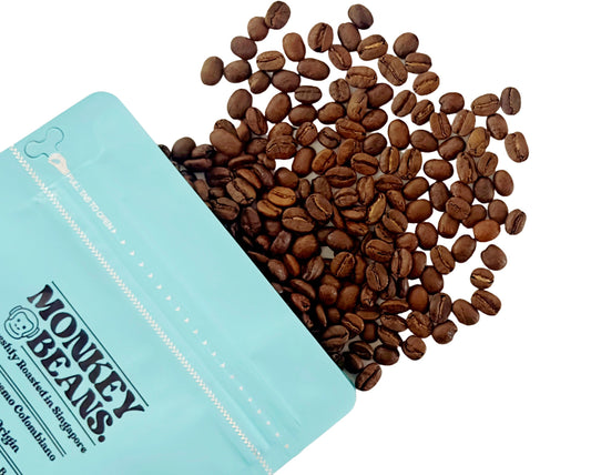 colombia supremo coffee beans medium roast locally roasted in singapore